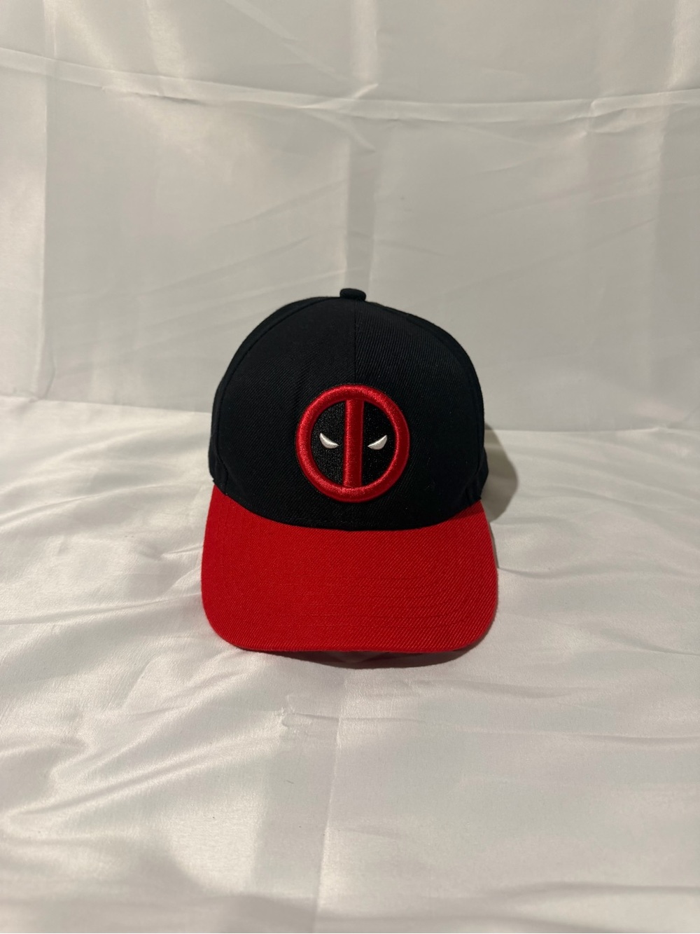 Marvel Black and Red Deadpool Logo Baseball Hat